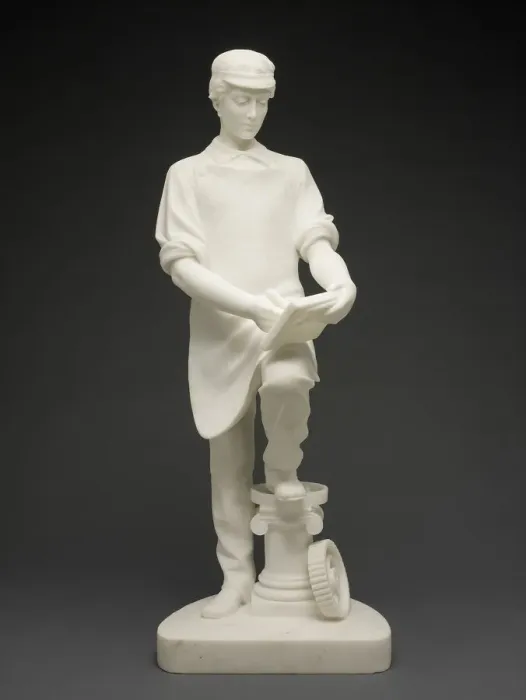 Framed Print : Machinists Apprentice, c. 1859. Creator: Emma Stebbins Framed Print : Machinists Apprentice, c. 1859. Creator: Emma Stebbins