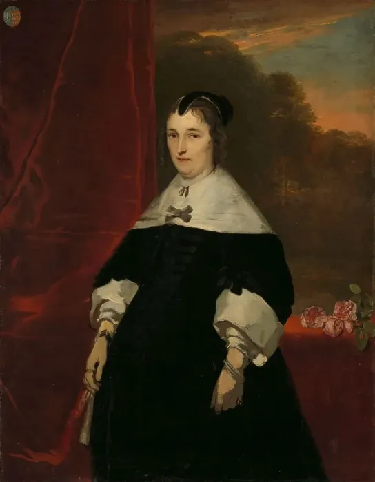 Framed Print : Machteld Bas (d 1681). Wife of Abraham de Visscher, 1667-1672. Creator: Jacob Adriaensz. Backer Framed Print : Machteld Bas (d 1681). Wife of Abraham de Visscher, 1667-1672. Creator: Jacob Adriaensz. Backer