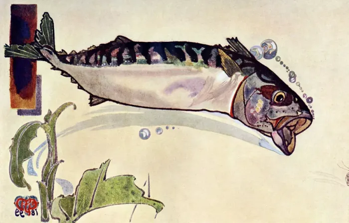 Framed Print : Mackerel, 1900 Framed Print : Mackerel, 1900