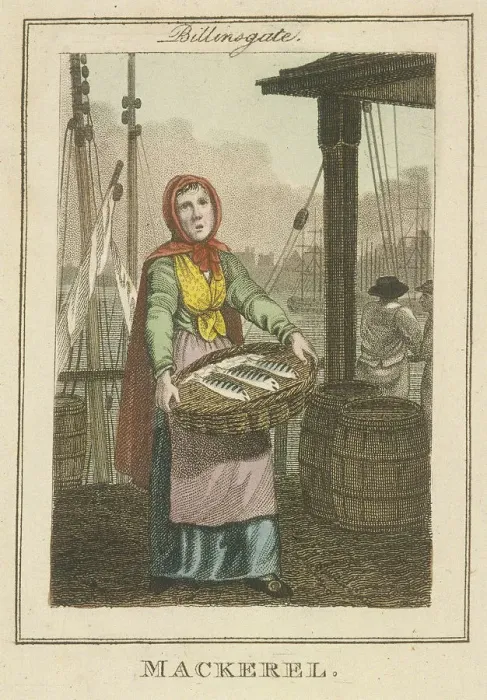Framed Print : Mackerel, Cries of London, 1804 Framed Print : Mackerel, Cries of London, 1804