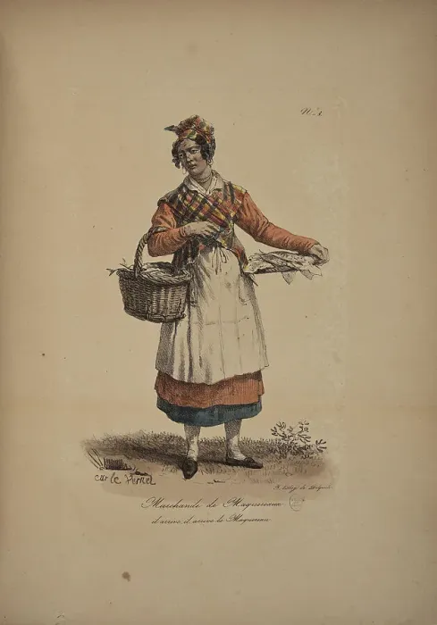 Framed Print : Mackerel seller. From the Series Cris de Paris (The Cries of Paris), 1815. Creator: Vernet, Carle (1758-1836). Mackerel seller. From the Series Cris de Paris (The Cries of Paris), 1815. Creator: Vernet, Carle (1758-1836) Framed Print : Mackerel seller. From the Series Cris de Paris (The Cries of Paris), 1815. Creator: Vernet, Carle (1758-1836). Mackerel seller. From the Series Cris de Paris (The Cries of Paris), 1815. Creator: Vernet, Carle (1758-1836)