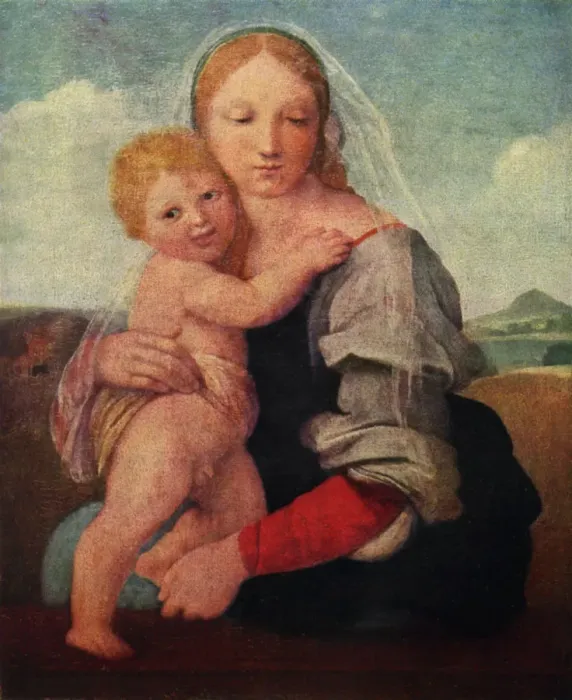 Framed Print : The Mackintosh Madonna, c1510-1512, (1929). Artist: Raphael Framed Print : The Mackintosh Madonna, c1510-1512, (1929). Artist: Raphael