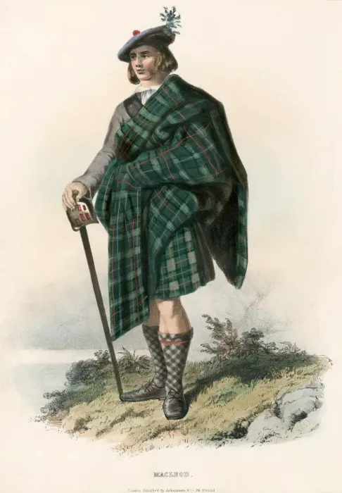 Framed Print : Macleod, from The Clans of the Scottish Highlands, pub. 1845 (colour lithograph) Framed Print : Macleod, from The Clans of the Scottish Highlands, pub. 1845 (colour lithograph)
