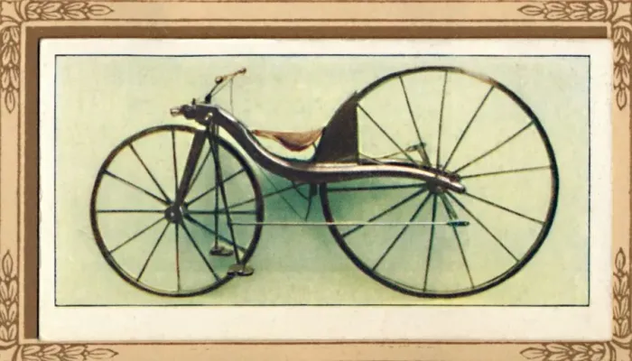 Framed Print : Macmillans Lever-Driven Bicycle, 1839, (1939) Framed Print : Macmillans Lever-Driven Bicycle, 1839, (1939)