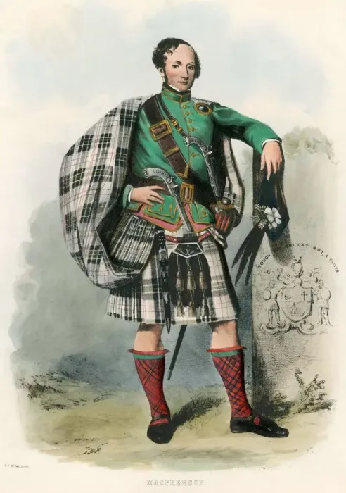 Framed Print : Macpherson, from The Clans of the Scottish Highlands, pub. 1845 (colour lithograph) Framed Print : Macpherson, from The Clans of the Scottish Highlands, pub. 1845 (colour lithograph)
