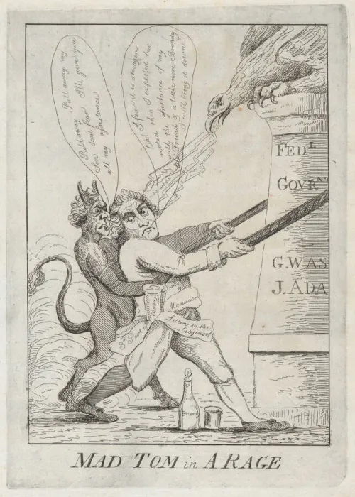Framed Print : Mad Tom in a Rage, 1801. 1801. Creator: Anon Framed Print : Mad Tom in a Rage, 1801. 1801. Creator: Anon