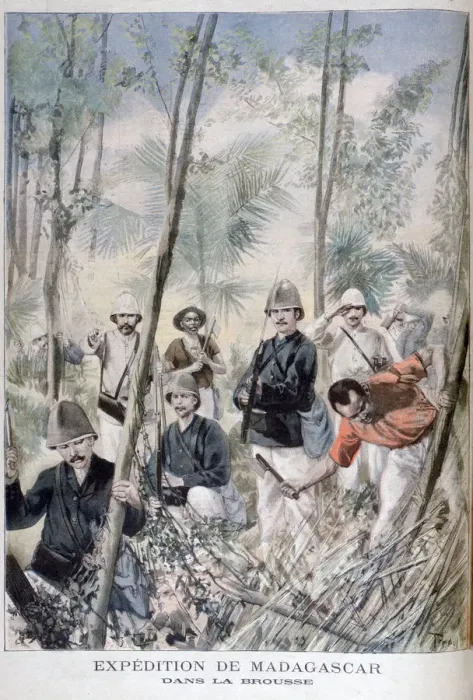 Framed Print : Madagascar expedition, 1895. Artist: Oswaldo Tofani Framed Print : Madagascar expedition, 1895. Artist: Oswaldo Tofani