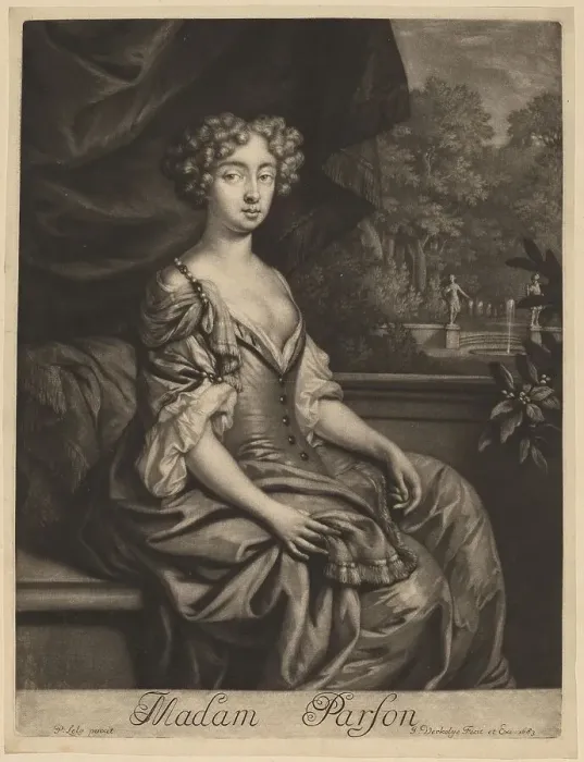 Framed Print : Madam Parson, 1683. Creator: Jan Verkolje Framed Print : Madam Parson, 1683. Creator: Jan Verkolje