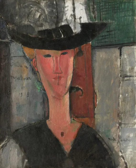 Framed Print : Madam Pompadour, 1915. Creator: Amadeo Modigliani Framed Print : Madam Pompadour, 1915. Creator: Amadeo Modigliani