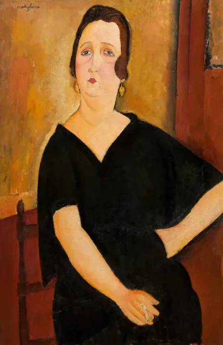Framed Print : Madame Amedee (Woman with Cigarette), 1918. Creator: Amadeo Modigliani Framed Print : Madame Amedee (Woman with Cigarette), 1918. Creator: Amadeo Modigliani