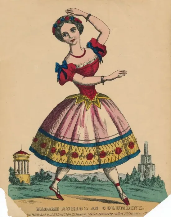 Framed Print : Madame Auriol as Columbine, c1849. Creator: Unknown Framed Print : Madame Auriol as Columbine, c1849. Creator: Unknown