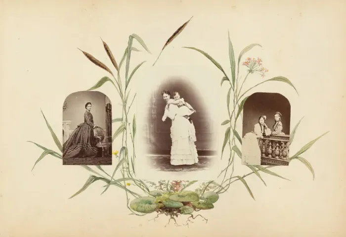 Framed Print : The Madame B Album, 1870s. Creator: Marie Blanche Hennelle Fournier