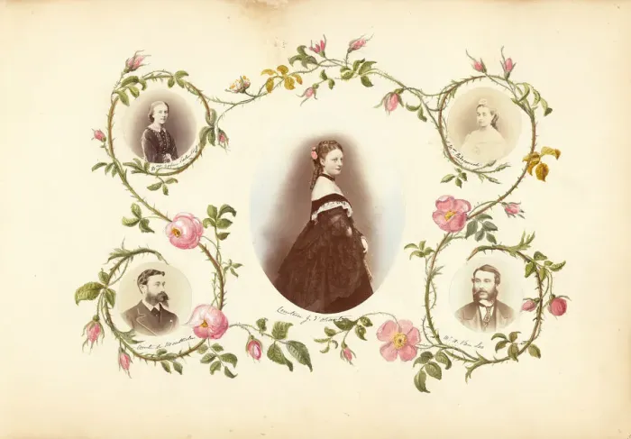 Framed Print : The Madame B Album, 1870s. Creator: Marie Blanche Hennelle Fournier Framed Print : The Madame B Album, 1870s. Creator: Marie Blanche Hennelle Fournier