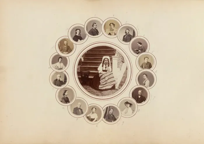 Framed Print : The Madame B Album, 1870s. Creator: Marie Blanche Hennelle Fournier Framed Print : The Madame B Album, 1870s. Creator: Marie Blanche Hennelle Fournier
