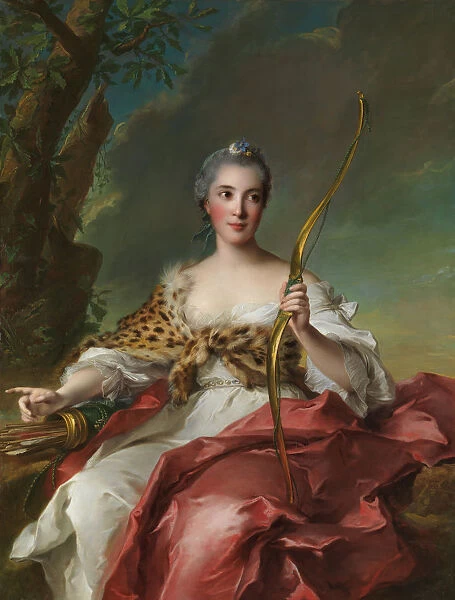 Madame Bergeret de Frouville as Diana, 1756. Creator: Jean-Marc Nattier
