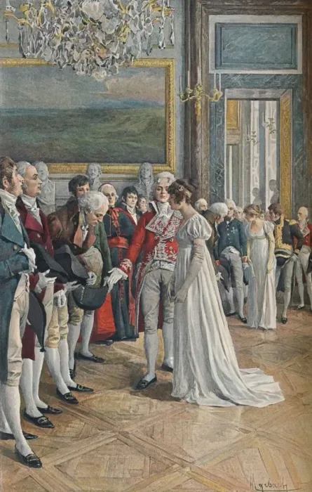 Framed Print : Madame Bonaparte Receiving Embassadors at the Tuileries, 1896 Framed Print : Madame Bonaparte Receiving Embassadors at the Tuileries, 1896