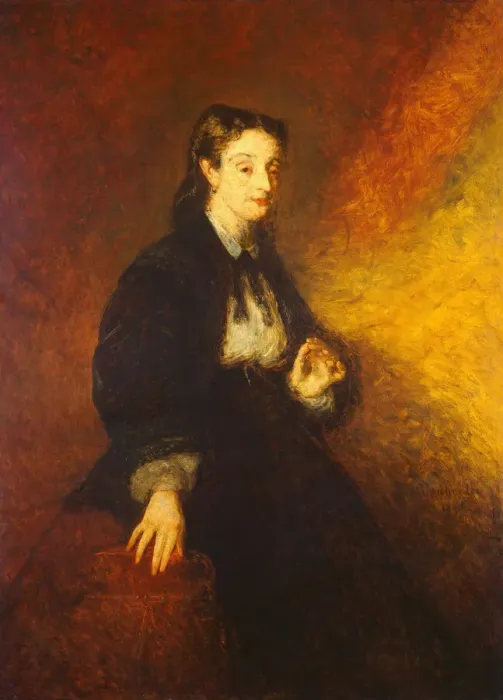 Framed Print : Madame Cahen, 1869. Creator: Adolphe Monticelli Framed Print : Madame Cahen, 1869. Creator: Adolphe Monticelli