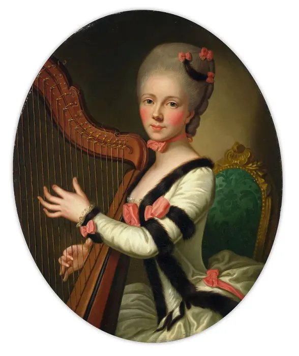 Framed Print : Madame Desroches, 1768-1771. Creator: Per Krafft the Elder Framed Print : Madame Desroches, 1768-1771. Creator: Per Krafft the Elder