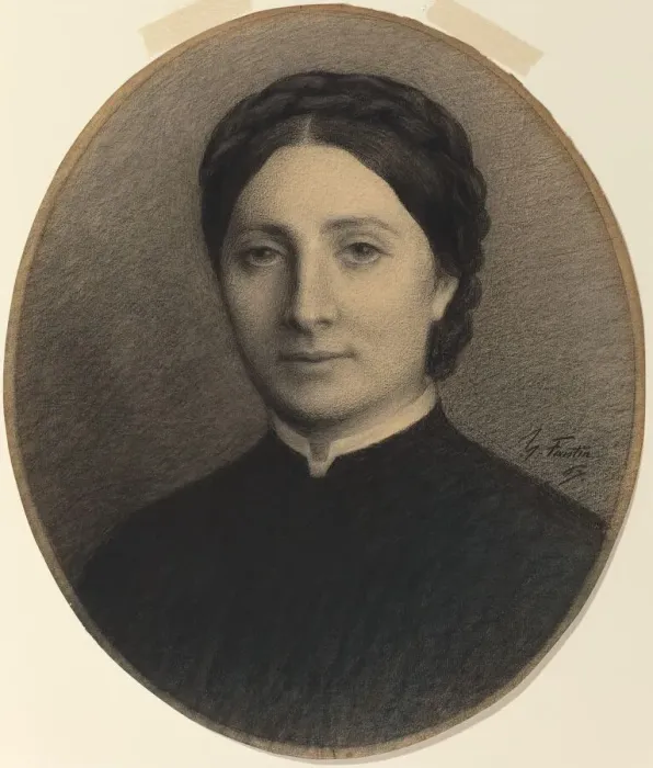 Framed Print : Madame Ditte, 1867. Creator: Henri Fantin-Latour Framed Print : Madame Ditte, 1867. Creator: Henri Fantin-Latour