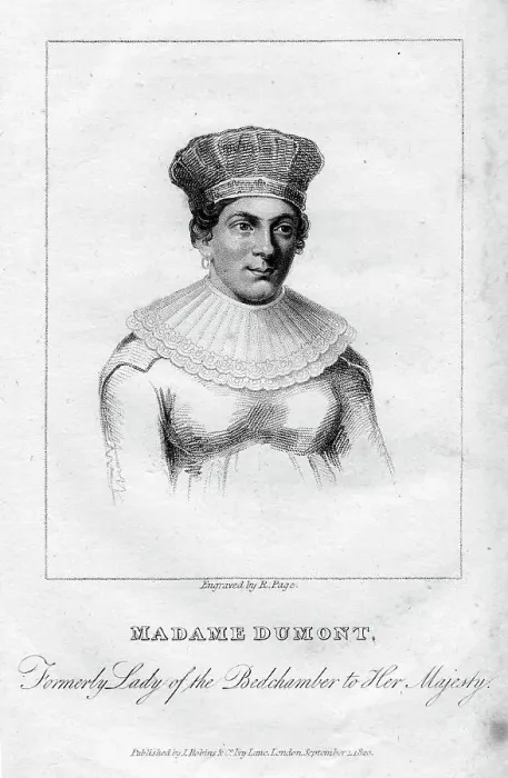 Framed Print : Madame Dumont, 19th century. Artist: R Page Framed Print : Madame Dumont, 19th century. Artist: R Page