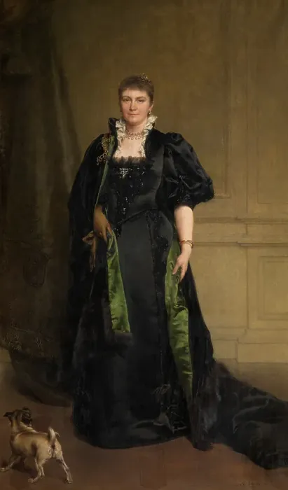 Framed Print : Madame Edith Marie Antoinette Constance van Eersel, the Artist's Wife, 1895. Creator: Karel Ooms Framed Print : Madame Edith Marie Antoinette Constance van Eersel, the Artist's Wife, 1895. Creator: Karel Ooms