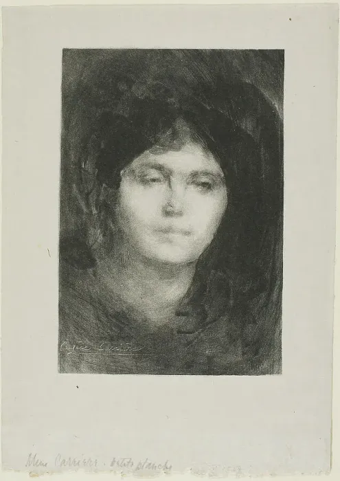 Framed Print : Madame Eugène Carrière, 1893. Creator: Eugene Carriere Framed Print : Madame Eugène Carrière, 1893. Creator: Eugene Carriere