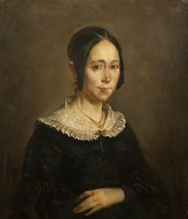 Framed Print : Madame Frigot, 1841. Creator: Jean Francois Millet Framed Print : Madame Frigot, 1841. Creator: Jean Francois Millet