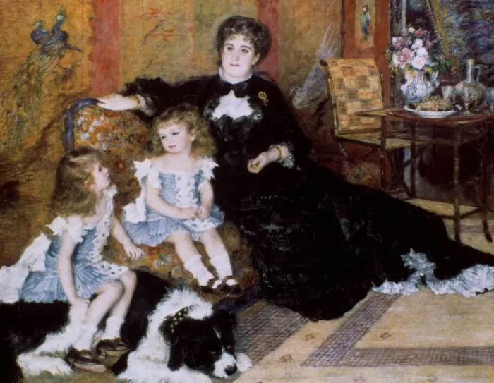 Framed Print : Madame Georges Charpentier and Her Children, 1878 Artist: Pierre-Auguste Renoir Framed Print : Madame Georges Charpentier and Her Children, 1878 Artist: Pierre-Auguste Renoir