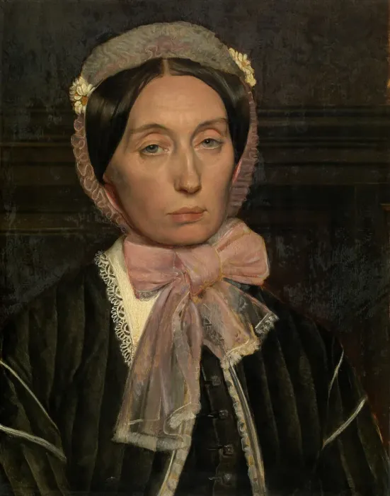 Framed Print : Madame Henri Leys-Van Haren, 1866. Creator: Jan August Hendrik Leys Framed Print : Madame Henri Leys-Van Haren, 1866. Creator: Jan August Hendrik Leys