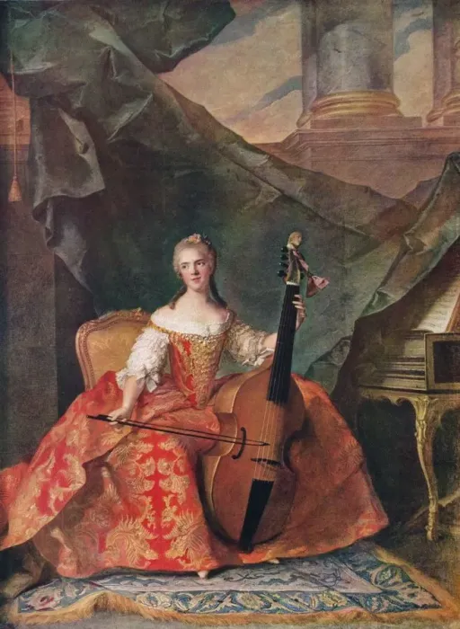 Framed Print : Madame Henriette, Daughter of Louis XV, 1742, (1912). Artist: Jean-Marc Nattier Framed Print : Madame Henriette, Daughter of Louis XV, 1742, (1912). Artist: Jean-Marc Nattier