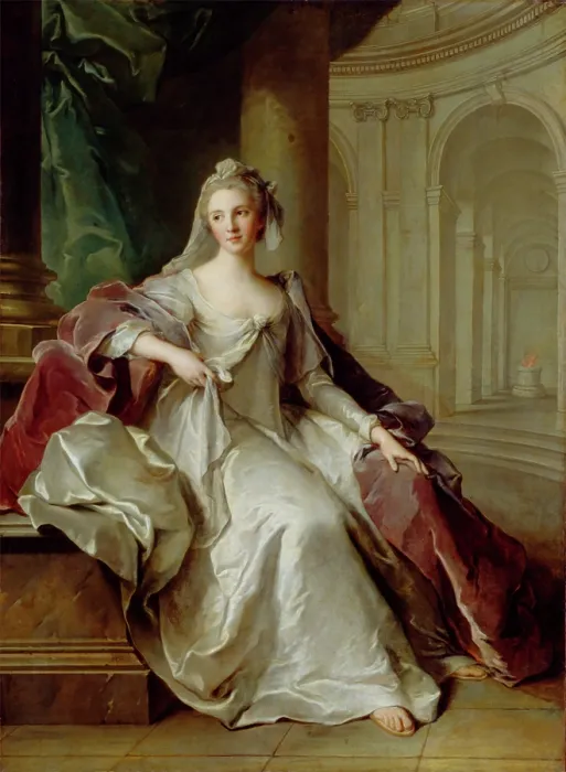 Framed Print : Madame Henriette de France as a Vestal Virgin, c1749. Creator: Jean-Marc Nattier Framed Print : Madame Henriette de France as a Vestal Virgin, c1749. Creator: Jean-Marc Nattier