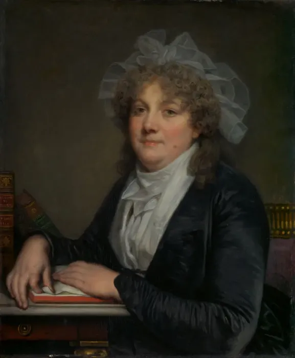 Framed Print : Madame Jean-Baptiste Nicolet (Anne Antoinette Desmoulins, 1743-1817), late 1780s. Creator Framed Print : Madame Jean-Baptiste Nicolet (Anne Antoinette Desmoulins, 1743-1817), late 1780s. Creator