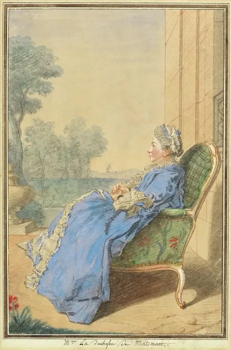 Framed Print : Madame La Duchesse de Mortemart. Creator: Louis de Carmontelle Framed Print : Madame La Duchesse de Mortemart. Creator: Louis de Carmontelle