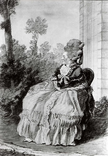 Madame la Marquise de Coetlogon, ca. 1777. Creator: Louis de Carmontelle