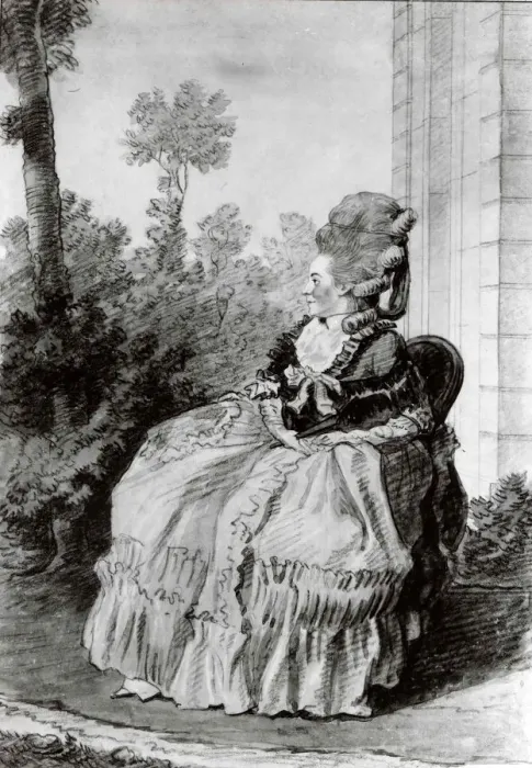 Framed Print : Madame la Marquise de Coetlogon, ca. 1777. Creator: Louis de Carmontelle Framed Print : Madame la Marquise de Coetlogon, ca. 1777. Creator: Louis de Carmontelle
