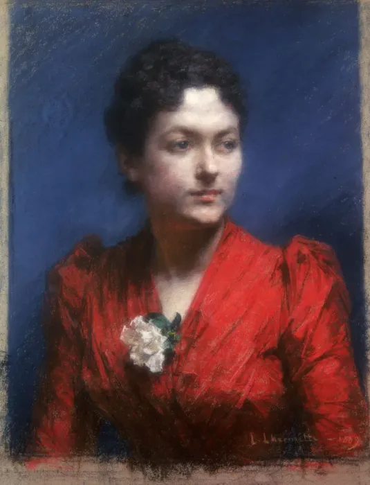 Framed Print : Madame Lambert, 1889. Artist: Leon-Augustin Lhermitte Framed Print : Madame Lambert, 1889. Artist: Leon-Augustin Lhermitte