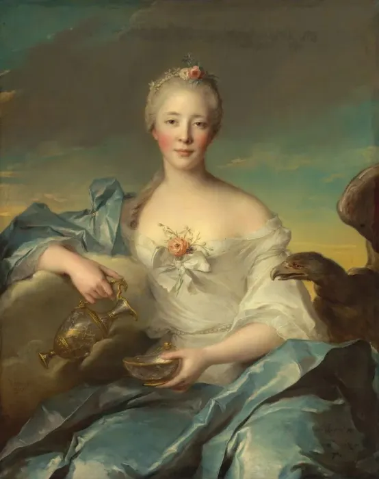 Framed Print : Madame Le Fevre de Caumartin as Hebe, 1753. Creator: Jean-Marc Nattier Framed Print : Madame Le Fevre de Caumartin as Hebe, 1753. Creator: Jean-Marc Nattier