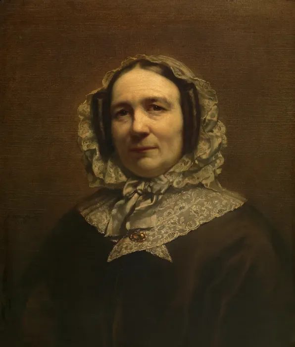 Framed Print : Madame LeDelier, 1854. Creator: Joseph Henri Francois Van Lerius Framed Print : Madame LeDelier, 1854. Creator: Joseph Henri Francois Van Lerius