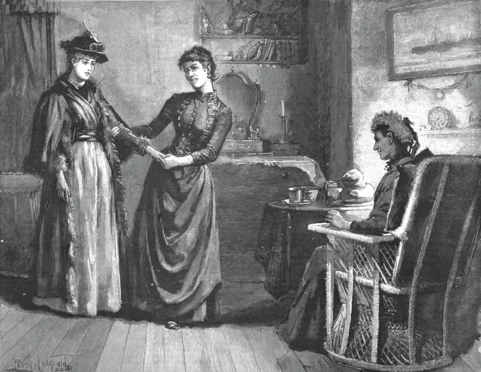 Framed Print : Madame Leroux'; By Francis Eleanor Trollope; And Peggy in her eagerness almost pulled Lucy into the Creator: Percy Macquoid Framed Print : Madame Leroux'; By Francis Eleanor Trollope; And Peggy in her eagerness almost pulled Lucy into the Creator: Percy Macquoid