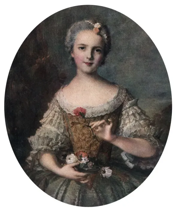 Framed Print : Madame Louise, Daughter of Louis XV, mid 18th century (1912). Artist: Jean-Marc Nattier Framed Print : Madame Louise, Daughter of Louis XV, mid 18th century (1912). Artist: Jean-Marc Nattier