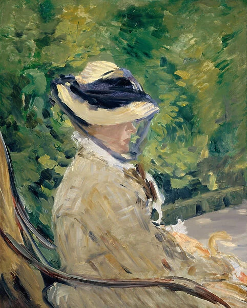 Madame Manet (Suzanne Leenhoff, 1830-1906) at Bellevue, 1880. Creator: Edouard Manet