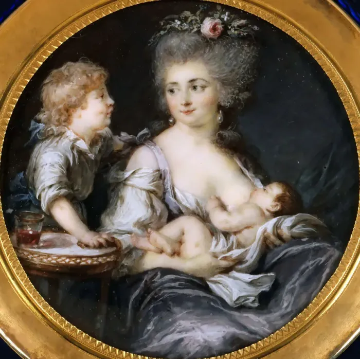 Framed Print : Madame Mitoire and her children. Creator: Labille-Guiard, Adelaide (1749-1803) Framed Print : Madame Mitoire and her children. Creator: Labille-Guiard, Adelaide (1749-1803)