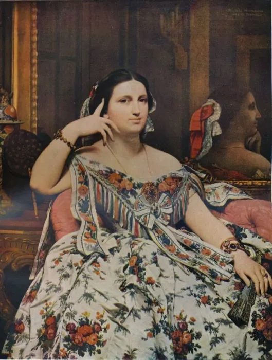Framed Print : Madame Moitessier, 1856, (1936). Artist: Jean-Auguste-Dominique Ingres Framed Print : Madame Moitessier, 1856, (1936). Artist: Jean-Auguste-Dominique Ingres