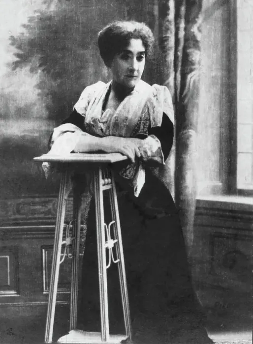 Framed Print : Madame De Peyrebrune. c1893 Framed Print : Madame De Peyrebrune. c1893