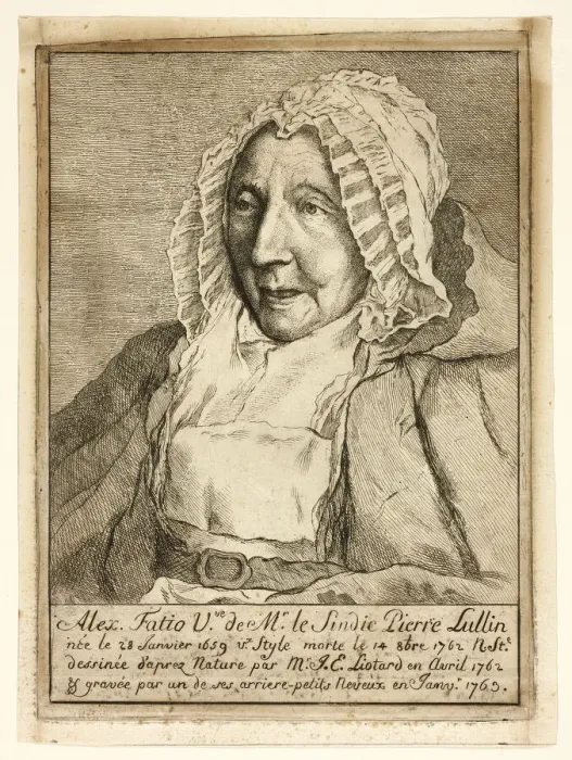 Framed Print : Madame Pierre Lullin-Fatio, 1763, after a drawing dated April 1762. Creator: Francois Jalabert Framed Print : Madame Pierre Lullin-Fatio, 1763, after a drawing dated April 1762. Creator: Francois Jalabert