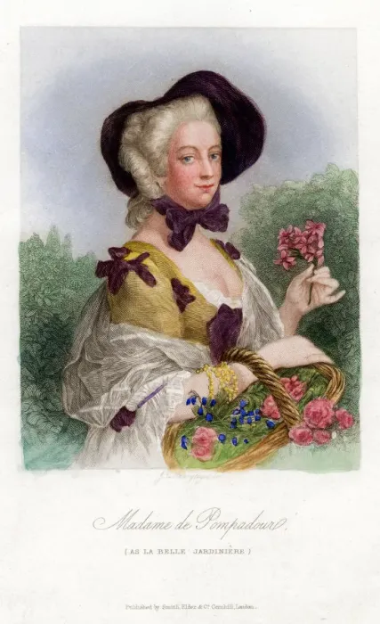 Framed Print : Madame de Pompadour, c1740-1800