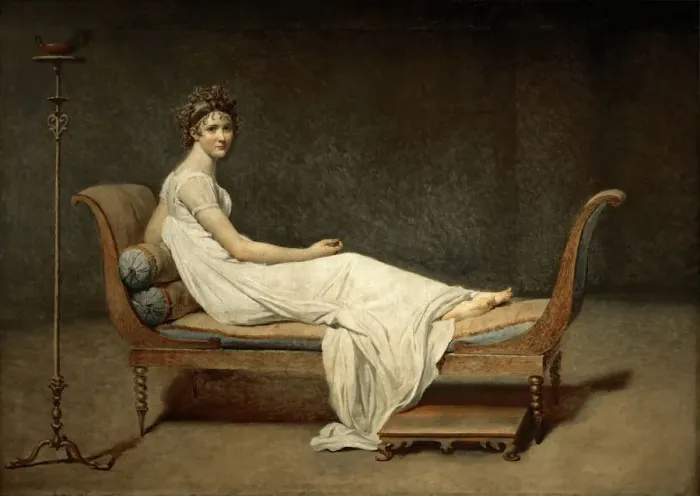 Framed Print : Madame Recamier, nee Julie Bernard (1777-1849). Artist: David, Jacques Louis (1748-1825) Framed Print : Madame Recamier, nee Julie Bernard (1777-1849). Artist: David, Jacques Louis (1748-1825)