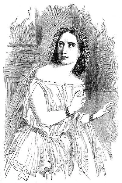 Madame Ristori, at the Lyceum Theatre, 1856. Creator: Unknown