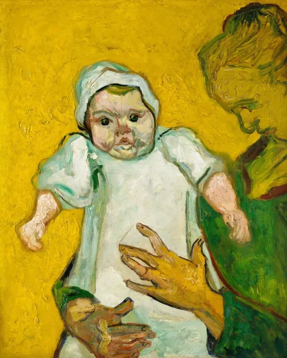 Framed Print : Madame Roulin and Her Baby, 1888. Creator: Vincent van Gogh Framed Print : Madame Roulin and Her Baby, 1888. Creator: Vincent van Gogh