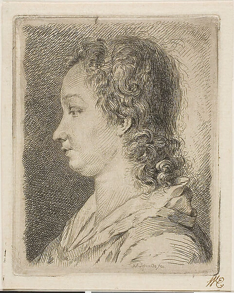 Madame Schmidt (the Artist's Wife), 1753. Creator: Georg Friedrich Schmidt